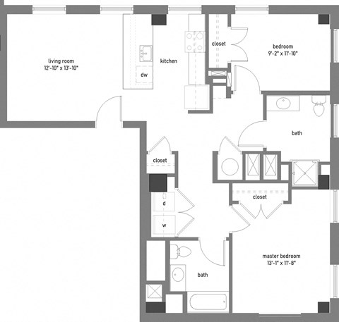 UNIT TYPE 10D TYPE A  at The Lady, South Carolina